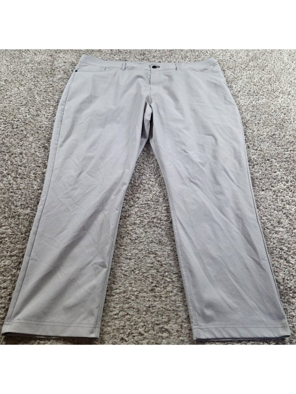 Public Rec Pants Mens 44x28.5 Tag 44x30 Gray Nylon Stretch Golf Performance